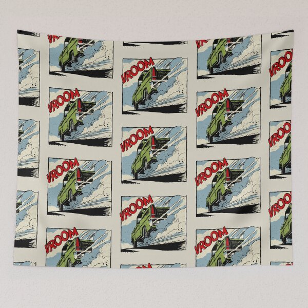 Item preview, vroom car comic panel designed and sold by candc-retro.