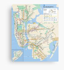 New York City Subway Metal Print