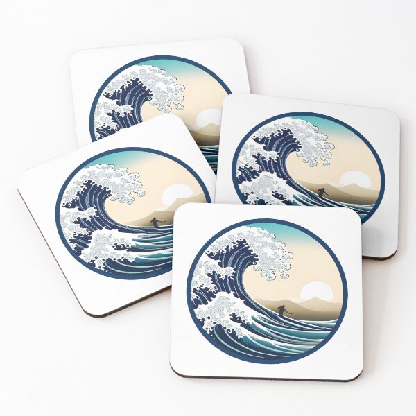 Item preview, Surfing Design in Ukiyo-e Style designed and sold by Davey's Designs.