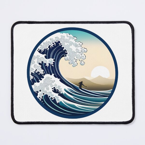 Item preview, Surfing Design in Ukiyo-e Style designed and sold by Davey's Designs.