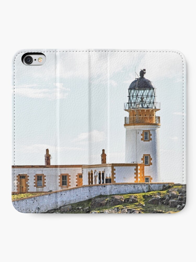 Alternate view of Lighthouse at Neast Point, Isle of Skye, Scotland iPhone Wallet