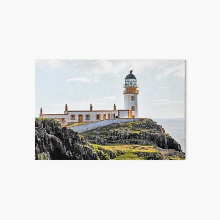 Lighthouse at Neast Point, Isle of Skye, Scotland Art Board Print