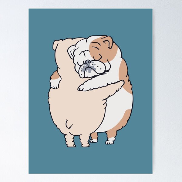 Artikel-Vorschau von Englische Bulldogge-Umarmungen, designt und verkauft von Huebucket.