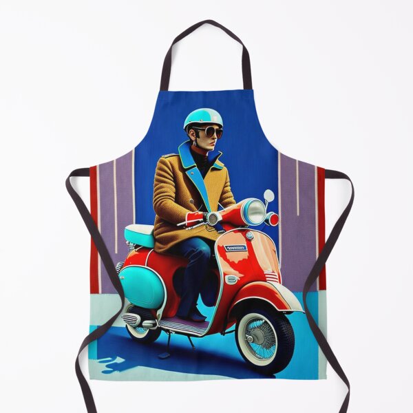 Item preview, Original Colourful Pop Art Painting of a Girl on a Scooter designed and sold by KALEIDOSCOPE UK.