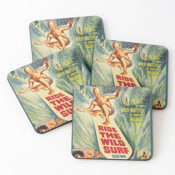 Artikelvorschau, Ride The Wild Surf Poster entworfen und verkauft von DukeGroovy.