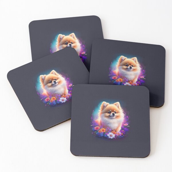 Item preview, Pomerian dogs and flowers design designed and sold by Warih.