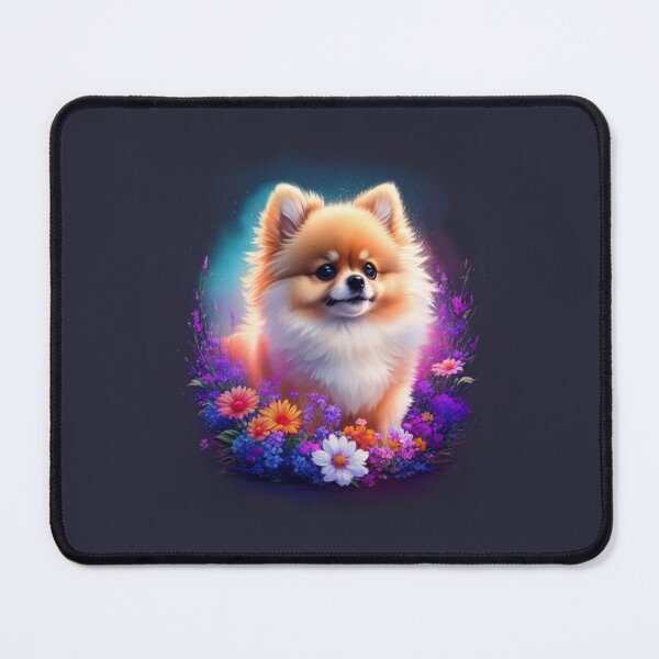 Item preview, Pomerian dogs and flowers design designed and sold by Warih.