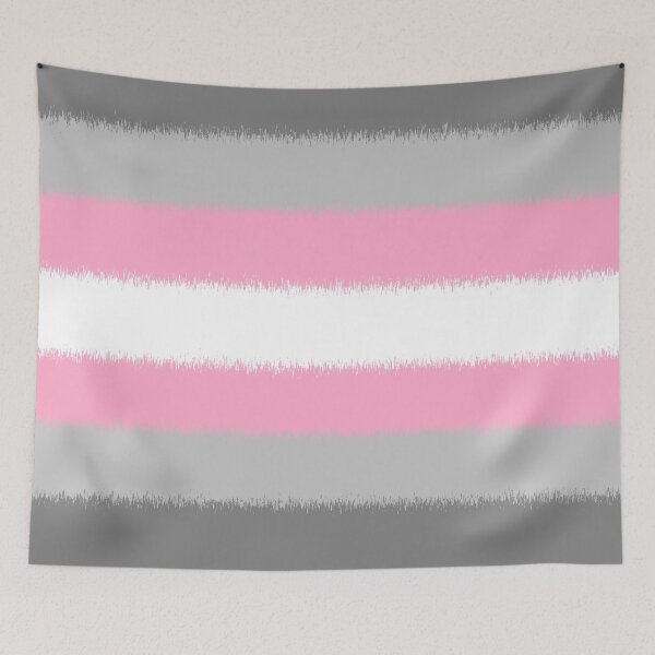 Aperçu de l'œuvre Scratchy Demigirl Pride Flag créée et vendue par Sum-Thangs.