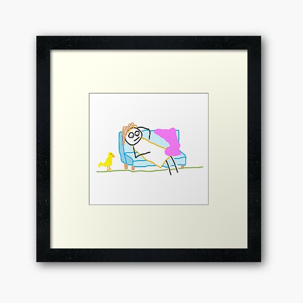 Jenny is So Tired Framed Art Print