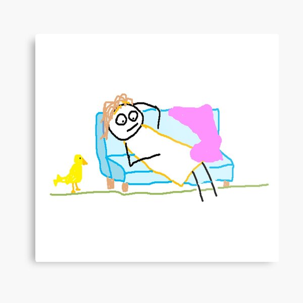Jenny is So Tired Metal Print