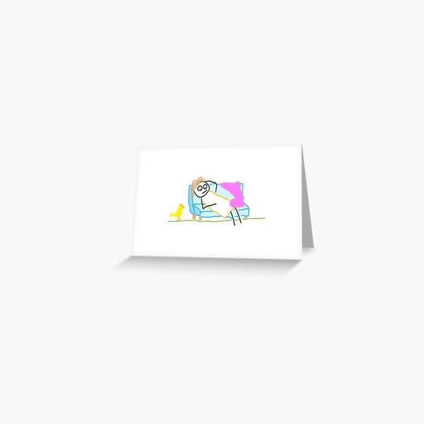 Jenny is So Tired Greeting Card
