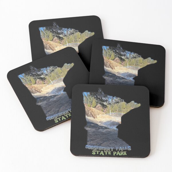 Item preview, Minnesota State Outline - Gooseberry Falls State Park designed and sold by gorff.