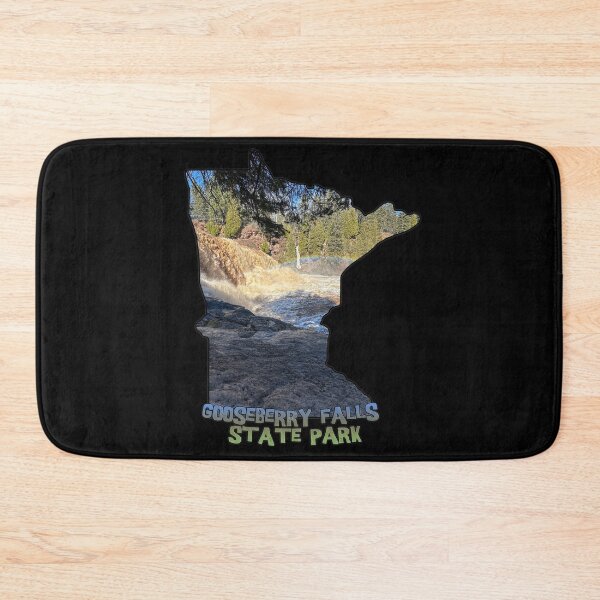 Item preview, Minnesota State Outline - Gooseberry Falls State Park designed and sold by gorff.