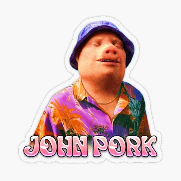 John Pork Is Calling Meme Sticker for Sale by austriforest