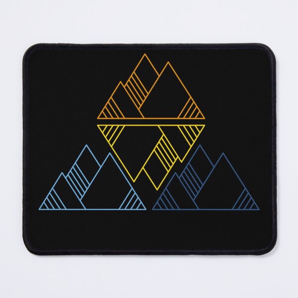 Item preview, Triangular Aro Ace Mountains. Aroace Pride designed and sold by Subtle Pride Shop.