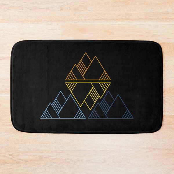 Item preview, Triangular Aro Ace Mountains. Aroace Pride designed and sold by Subtle Pride Shop.