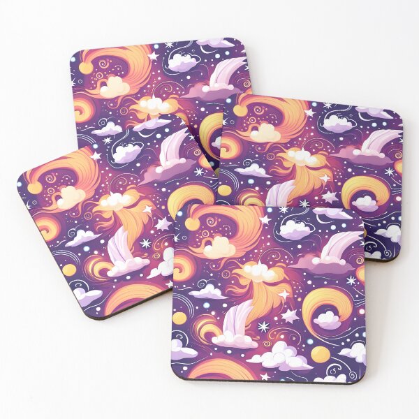 Item preview, Whimsical Magic Cloud Seamless Pattern designed and sold by WitchyWare.