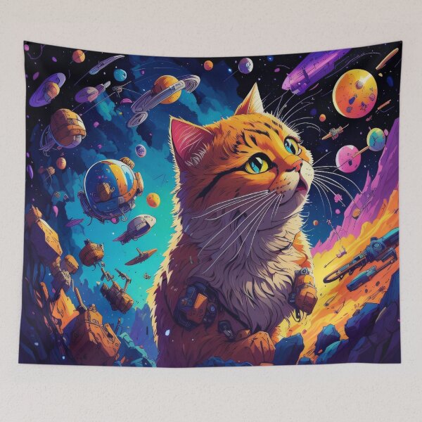 Item preview, Cat Miaw in Space designed and sold by shadowartsss.