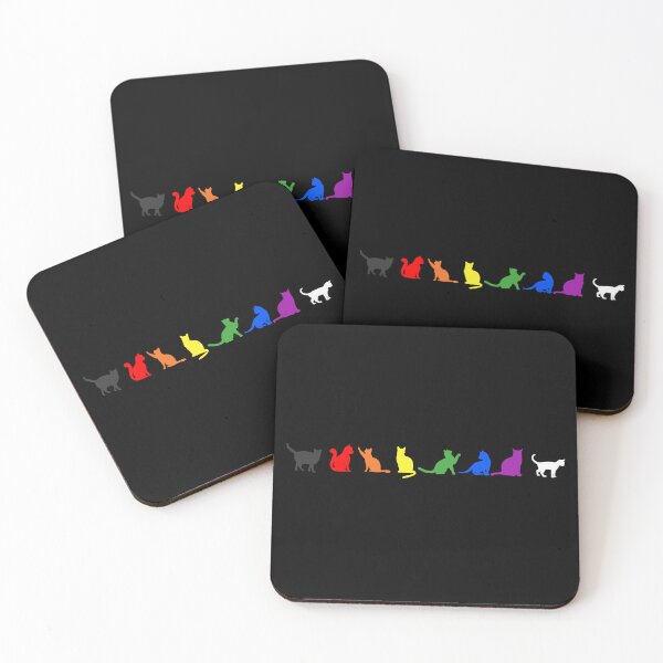 Item preview, Cats Allies. LGBTQ Ally Pride designed and sold by Subtle Pride Shop.