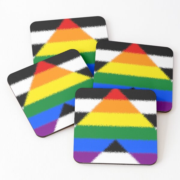 Item preview, Scratchy Straight Ally Pride Flag designed and sold by Sum-Thangs.