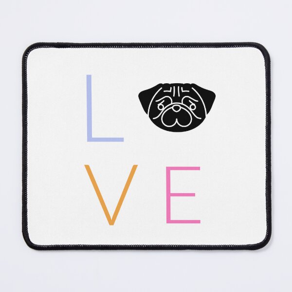 Item preview, Love pug phone case dog iphone pastel case designed and sold by SaySomethingUK.