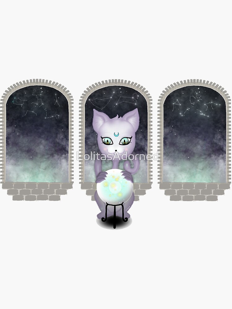 Mystic Miku | Crystal Ball & Zodiac | Dark Grey by LolitasAdorned