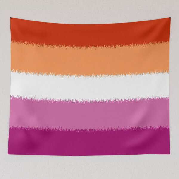 Aperçu de l'œuvre Scratchy Lesbian Pride Flag créée et vendue par Sum-Thangs.