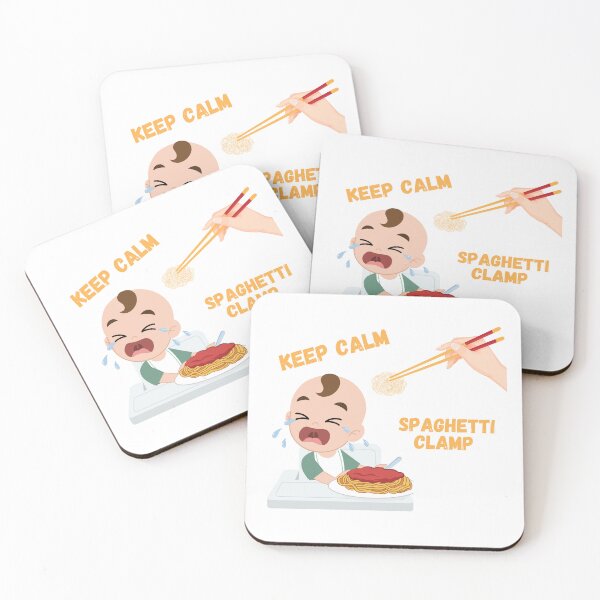 Item preview, Keep Calm And Spaghetti Clamp designed and sold by MeeksPrinTing.