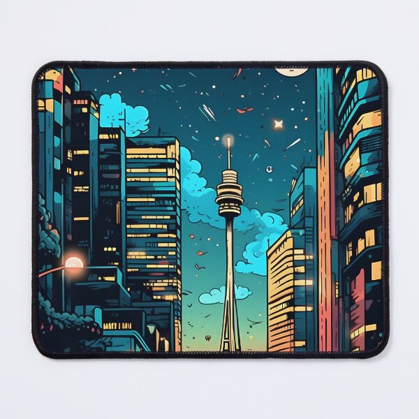 Item preview, Comic Art Of Sydney At Night designed and sold by StickeryPickery.