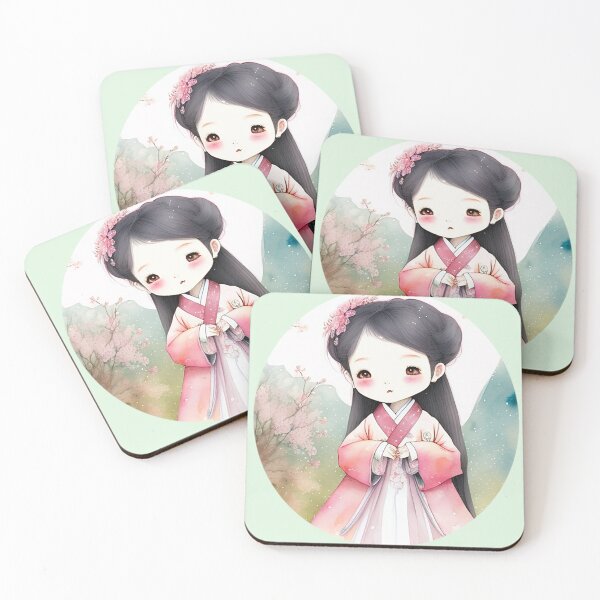 Item preview, girl in hanbok designed and sold by 7pitz.