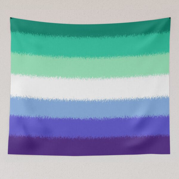 Item preview, Scratchy Gay Male Pride Flag designed and sold by Sum-Thangs.
