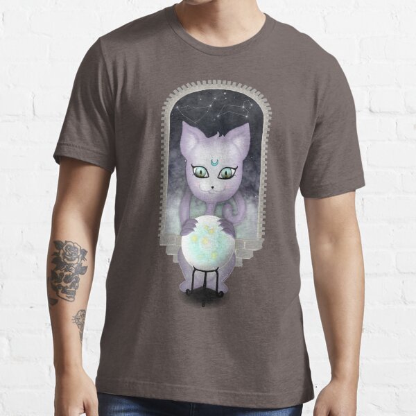 Mystic Miku | Crystal Ball & Zodiac | Dark Grey Essential T-Shirt