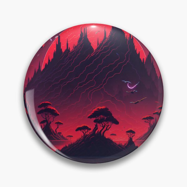 Item preview, Cosmic Island| Space Jungle II| Floating Comets| Bird's Sunset| Red Sky Dreams designed and sold by RedArtG09.