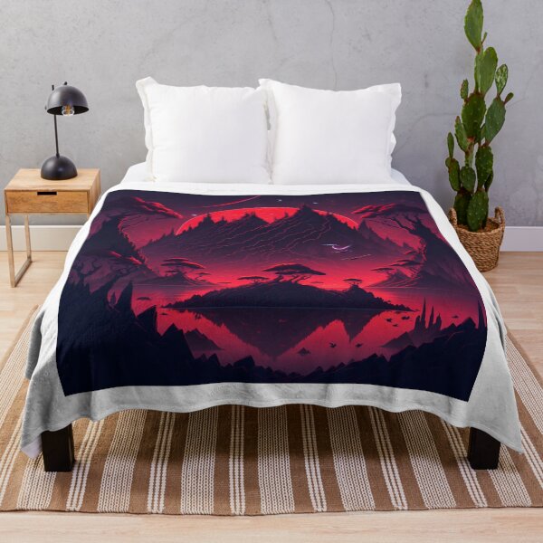 Item preview, Cosmic Island| Space Jungle II| Floating Comets| Bird's Sunset| Red Sky Dreams designed and sold by RedArtG09.