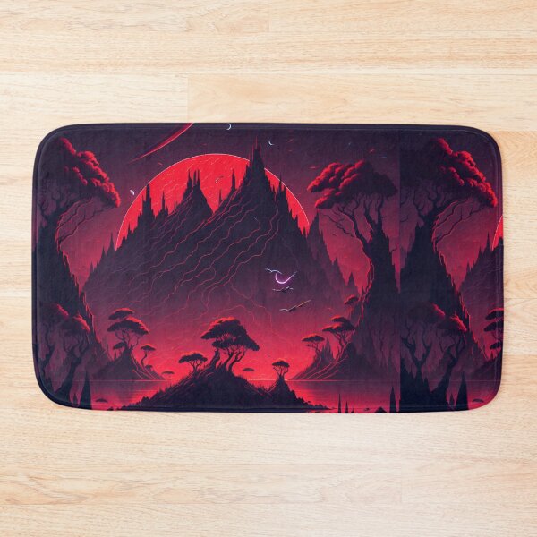 Item preview, Cosmic Island| Space Jungle II| Floating Comets| Bird's Sunset| Red Sky Dreams designed and sold by RedArtG09.