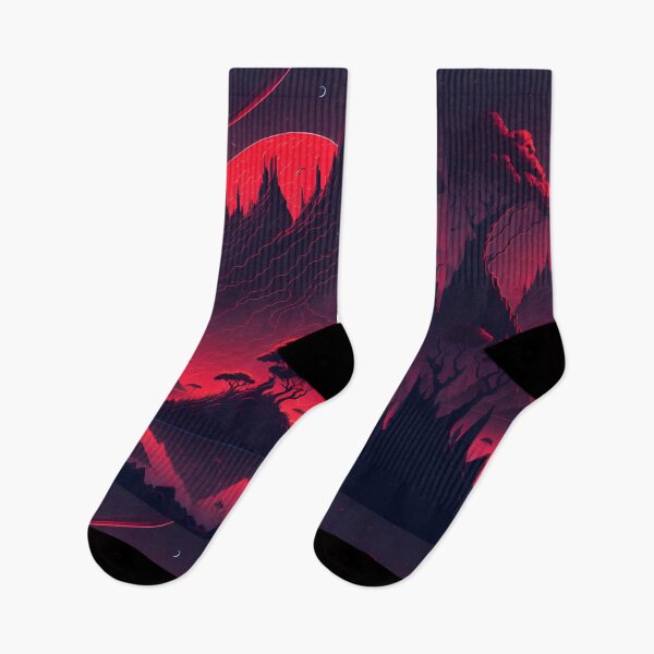 Item preview, Cosmic Island| Space Jungle II| Floating Comets| Bird's Sunset| Red Sky Dreams designed and sold by RedArtG09.