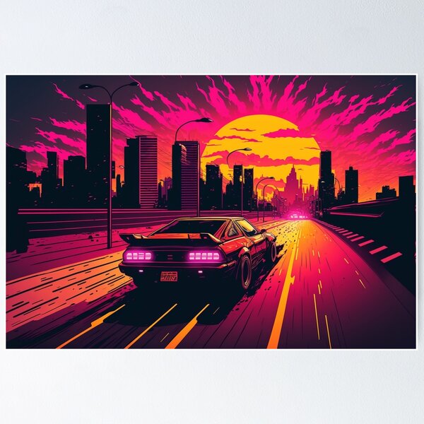 Item preview, Synthwave Car  designed and sold by Nightarcade.