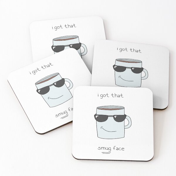 Item preview, mug smug face designed and sold by lapatatew.