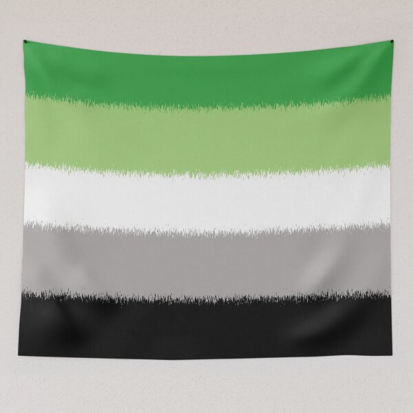 Item preview, Scratchy Aromantic Pride Flag designed and sold by Sum-Thangs.