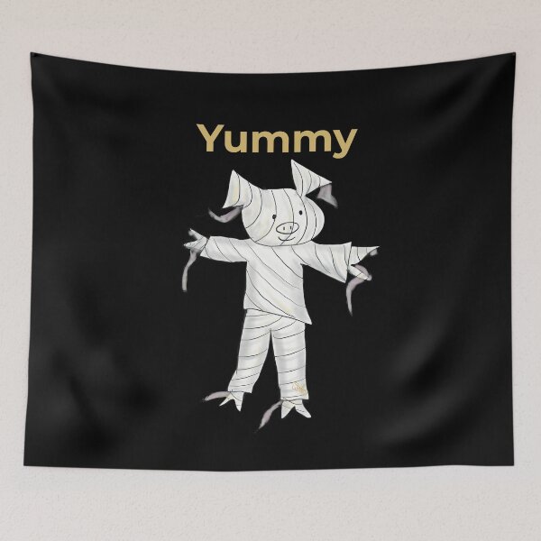 Item preview, Yummy mummy.  Cute pig in mummy costume. designed and sold by PiggingJapan.