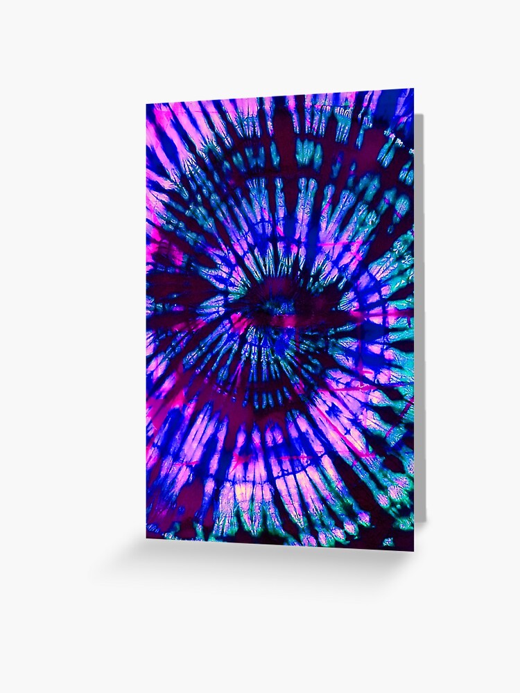 Tie Dye Greeting Card for Sale by OBJClothing57