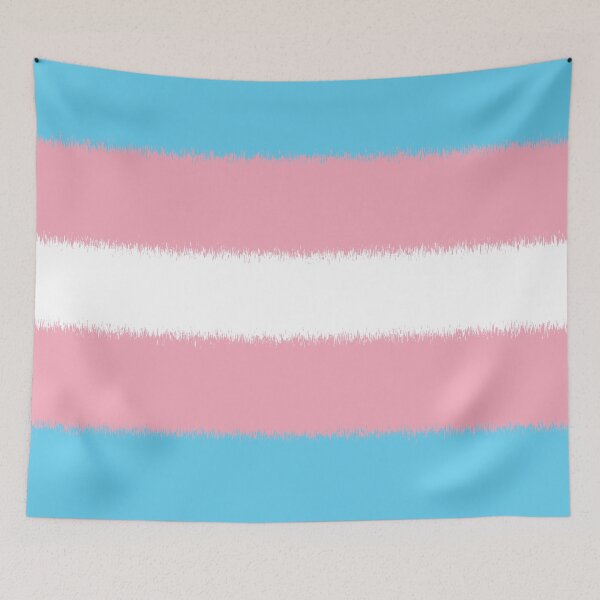 Item preview, Scratchy Transgender Pride Flag designed and sold by Sum-Thangs.
