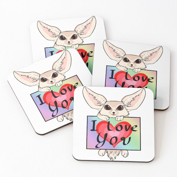 Item preview, Fennec fox (I love You) designed and sold by Infer-X.