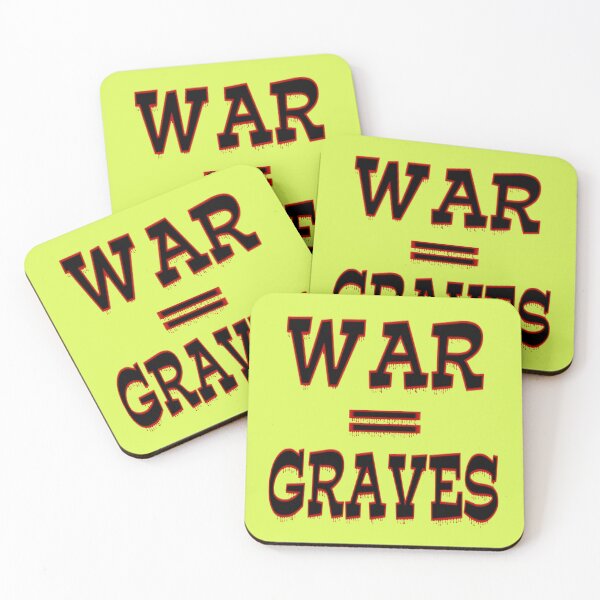 Item preview, War = Graves, text only design designed and sold by LoneAngel.