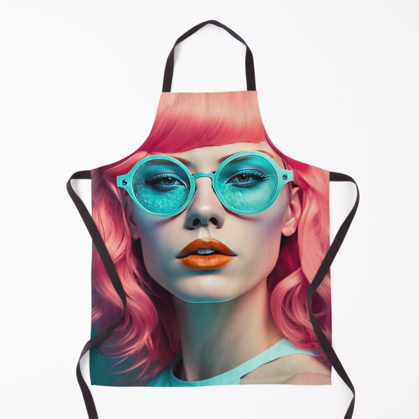 Item preview, Colorful Modernity: A Confident Woman in Fashionable Glasses. designed and sold by Retro Type.
