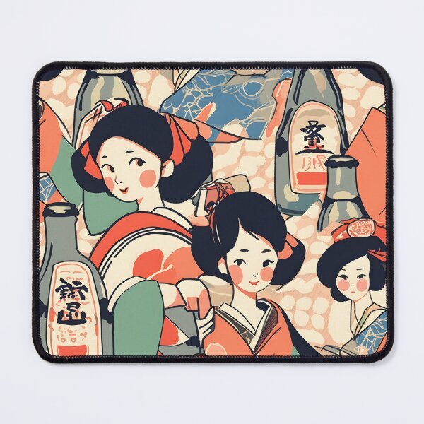 Item preview, Retro Japanese Geisha and Sake designed and sold by Studio Bankai.