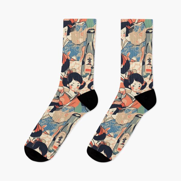 Item preview, Retro Japanese Geisha and Sake designed and sold by Studio Bankai.