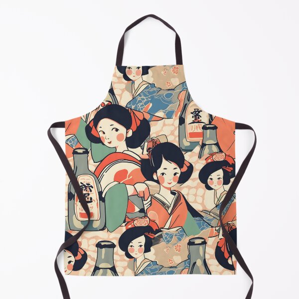 Item preview, Retro Japanese Geisha and Sake designed and sold by Studio Bankai.