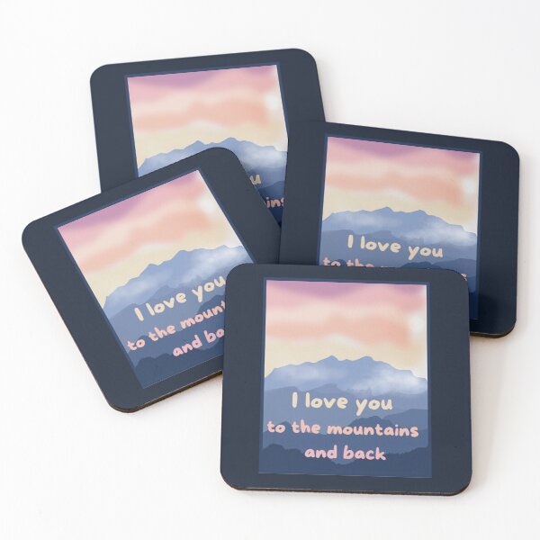 Item preview, I Love You To The Mountains And Back. A Hiker's Romance designed and sold by Rebel-Design.