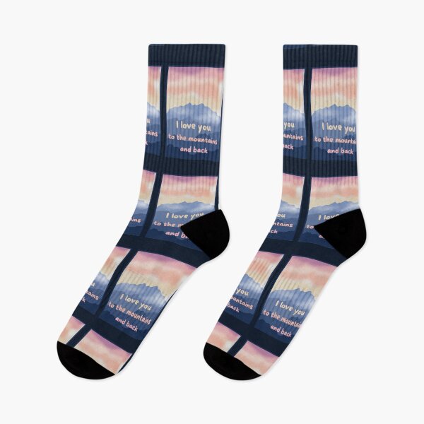 Item preview, I Love You To The Mountains And Back. A Hiker's Romance designed and sold by Rebel-Design.